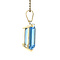 vintage Gouden vintage hanger met spinel 14 krt