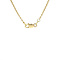 vintage Gouden vintage anker collier 14 krt