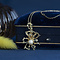 vintage Gouden vintage hanger met parel 14 krt