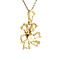 vintage Gouden vintage hanger met parel 14 krt