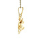 vintage Gouden vintage hanger met parel 14 krt