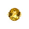 vintage Gouden vintage ring met citrien 18 krt