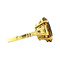 vintage Gouden vintage ring met citrien 18 krt