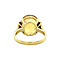 vintage Gouden vintage ring met citrien 18 krt