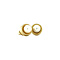 vintage Gouden vintage oorstekers met parel 14 krt
