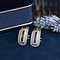 vintage Gold vintage stud earrings with diamond, ruby, sapphire and emerald 18 kt