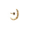 vintage Gouden vintage oorstekers met diamant, robijn, saffier en smaragd 18 krt