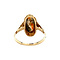 vintage Gouden vintage ring met mosagaat 14 krt