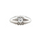 vintage Witgouden vintage ring met diamant 14 krt