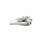vintage White gold vintage ring with diamond 14 kt