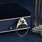 vintage Bicolour vintage gouden ring met parel 14 kt