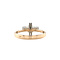vintage Bicolour vintage gouden ring met parel 14 kt
