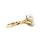 vintage Gouden vintage slagring met parel 14 kt