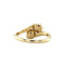 vintage Gouden vintage slagring met parel 14 kt