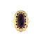 vintage Gold vintage ring with garnet 14 kt