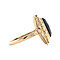 vintage Gold vintage ring with garnet 14 kt