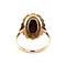 vintage Golden vintage ring with garnet 14 kt