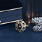 vintage Gouden vintage ring met granaat 14 kt