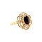 vintage Gold vintage ring with garnet 14 kt