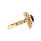 vintage Gold vintage ring with garnet 14 kt