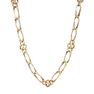 Gold fantasy necklace 14 kt