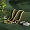 vintage Golden vintage foxtail necklace 14 kt