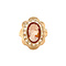 vintage Gouden vintage ring met camee 14 kt