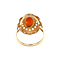 vintage Gouden vintage ring met camee 14 kt