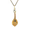 vintage Gold vintage mandolin pendant 14 kt