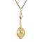 vintage Gold vintage mandolin pendant 14 kt