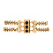 vintage Gouden vintage armband met granaat 14 kt