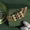vintage Gouden vintage armband met granaat 14 kt