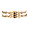 vintage Gouden vintage armband met granaat 14 kt