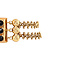 vintage Gouden vintage armband met granaat 14 kt