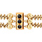 vintage Gouden vintage armband met granaat 14 kt