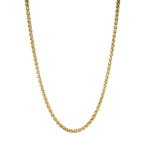 Gold foxtail necklace 14 kt