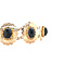 vintage Gouden vintage bootjes armband met granaat 14 kt