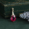 vintage Gold vintage pendant with ruby 14 kt