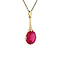 vintage Gold vintage pendant with ruby 14 kt