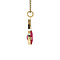 vintage Gold vintage pendant with ruby 14 kt