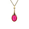 vintage Gold vintage pendant with ruby 14 kt