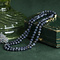 vintage Vintage saffier collier met gouden sluiting 14 kt