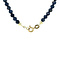 vintage Vintage saffier collier met gouden sluiting 14 kt