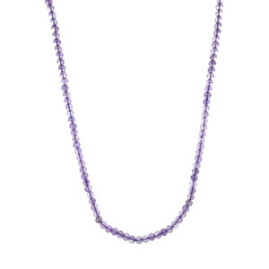 Amethyst necklace with gold clasp 14 kt