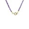 vintage Vintage amethist collier met gouden sluiting 14 kt