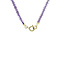 vintage Vintage amethyst necklace with gold clasp 14 kt