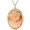 vintage Gold vintage pendant with cameo 14 kt