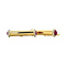vintage Gouden vintage manchet knopen met robijn 18 krt