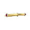 vintage Gouden vintage manchet knopen met robijn 18 krt