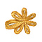 vintage Golden vintage mid-century fur clip with diamond 14 kt/900